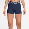 NIKE Pro Mid-Waist kurze Leggings Damen 410 - midnight navy/white M