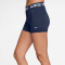 NIKE Pro Mid-Waist kurze Leggings Damen 410 - midnight navy/white M
