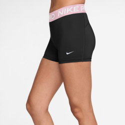 NIKE Pro Mid-Waist kurze Leggings Damen 013 - black/pink foam/white M