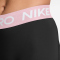 NIKE Pro Mid-Waist kurze Leggings Damen 013 - black/pink foam/white M
