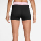 NIKE Pro Mid-Waist kurze Leggings Damen 013 - black/pink foam/white M