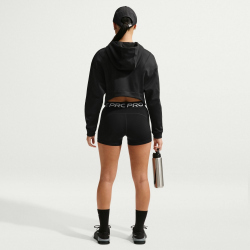 NIKE Pro Mid-Waist kurze Leggings Damen 010 - black/white XS