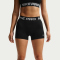 NIKE Pro Mid-Waist kurze Leggings Damen 010 - black/white XS