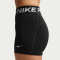 NIKE Pro Mid-Waist kurze Leggings Damen 010 - black/white XS