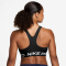 NIKE Pro Light-Support Sport-BH Damen 010 - black/white XS