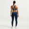 NIKE Pro Mid-Waist Leggings Damen 410 - midnight navy/white S