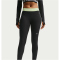 NIKE Pro Mid-Waist Leggings Damen 011 - black/barely volt/white XXL