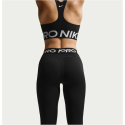 NIKE Pro Mid-Waist Leggings Damen 010 - black/white S