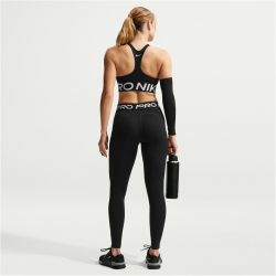 NIKE Pro Mid-Waist Leggings Damen 010 - black/white S