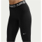 NIKE Pro Mid-Waist Leggings Damen 010 - black/white S