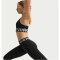 NIKE Pro Mid-Waist Leggings Damen 010 - black/white S