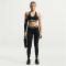 NIKE Pro Mid-Waist Leggings Damen 010 - black/white S