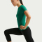 NIKE Pro Mid-Waist 3/4-Leggings Damen 010 - black/white XXS