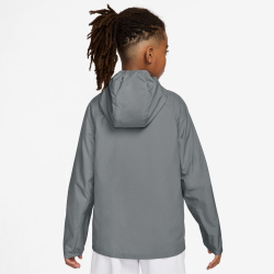 NIKE Miler UV-Repel Trainingsjacke Kinder 084 - smoke grey/reflective silv M (137-147 cm)