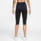 NIKE One High-Waist Capri-Leggings Damen 010 - black/white XS