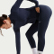 NIKE One High-Waist 7/8-Leggings Damen 410 - midnight navy/white XXS