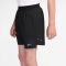 NIKE Stride Dri-FIT Fitnessshorts Kinder 010 - black/reflective silv L (147-158 cm)