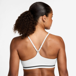 NIKE Indy Light-Support Sport-BH Damen 100 - white/white/black/black XL