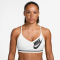 NIKE Indy Light-Support Sport-BH Damen 100 - white/white/black/black XL