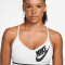 NIKE Indy Light-Support Sport-BH Damen 100 - white/white/black/black XL