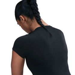 NIKE One T-Shirt Damen 010 - black/white XL