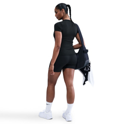 NIKE One T-Shirt Damen 010 - black/white XL