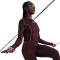 NIKE One Dri-FIT Langarmshirt Damen 652 - burgundy crush S