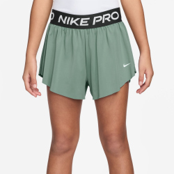 NIKE Pro Dri-FIT 2in1 Shorts Mädchen 006 - steam/black/white S (128-137 cm)