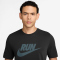 NIKE Dri-FIT Run Swoosh kurzarm Laufshirt Herren 014 - black/mineral slate M