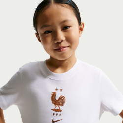 NIKE Frankreich Crest T-Shirt Kinder 100 - white S...