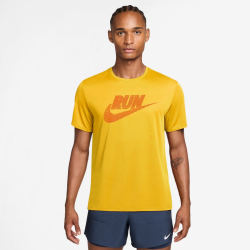 NIKE Miler Dri-FIT UV-Repel Run Engery Laufshirt Herren 845 - laser orange/total orange M