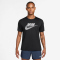 NIKE Miler Dri-FIT UV-Repel Run Engery Laufshirt Herren 010 - black/white S