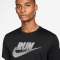 NIKE Miler Dri-FIT UV-Repel Run Engery Laufshirt Herren 010 - black/white S