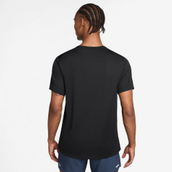 NIKE Miler Dri-FIT UV-Repel Run Engery Laufshirt Herren 010 - black/white M