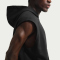 NIKE Athletic Club Dri-FIT Fleece ärmelloser Hoodie Herren 010 - black/black S