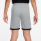 NIKE Academy Dri-FIT 7" Fußball Shorts Kinder 077 - lt smoke grey/white/black/metallic gold S (128-137 cm)