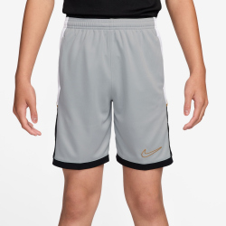 NIKE Academy Dri-FIT 7" Fußball Shorts Kinder 077 - lt smoke grey/white/black/metallic gold M (137-147 cm)
