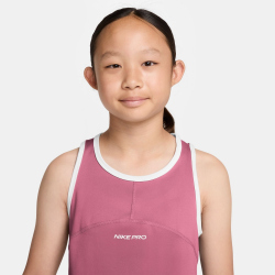 NIKE Pro Training Dri-FIT Tanktop Mädchen 641 - peony/white/white M (137-146 cm)