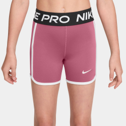NIKE Pro 3" Dri-FIT Shorts Mädchen 641 - peony/black/white/white XS (122-128 cm)