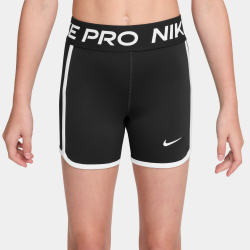 NIKE Pro 3" Dri-FIT Shorts Mädchen 010 - black/black/white/white XS (122-128 cm)