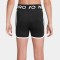 NIKE Pro 3" Dri-FIT Shorts Mädchen 010 - black/black/white/white XS (122-128 cm)