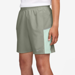 NIKE Miler Dri-FIT Laufshorts Kinder 304 - spruce fog/barely green/reflective silv XS (122-128 cm)