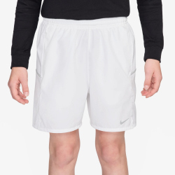 NIKE Miler Dri-FIT Laufshorts Kinder 100 - white/white/reflective silv S (128-137 cm)