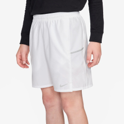 NIKE Miler Dri-FIT Laufshorts Kinder 100 - white/white/reflective silv S (128-137 cm)