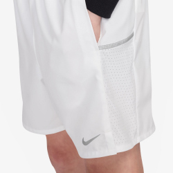 NIKE Miler Dri-FIT Laufshorts Kinder 100 - white/white/reflective silv S (128-137 cm)