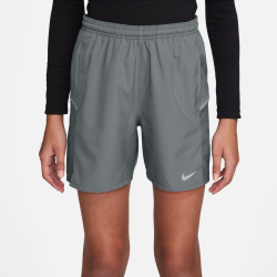 NIKE Miler Dri-FIT Laufshorts Kinder 084 - smoke grey/smoke grey/reflective silv S (128-137 cm)