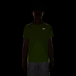 NIKE Miler Dri-FIT Trainingsshirt Kinder 737 - volt ice/white/htr/reflective silv L (147-158 cm)
