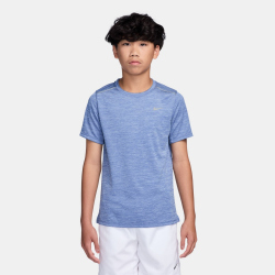 NIKE Miler Dri-FIT Trainingsshirt Kinder 430 - lapis/royal pulse/htr/reflective silv S (128-137 cm)