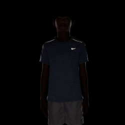 NIKE Miler Dri-FIT Trainingsshirt Kinder 430 - lapis/royal pulse/htr/reflective silv L (147-158 cm)