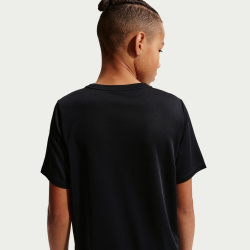 NIKE Miler Dri-FIT Trainingsshirt Kinder 010 - black/reflective silv L (147-158 cm)